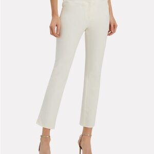 Veronica Beard Rumi Pant - Size 0 - White Slim Slacks